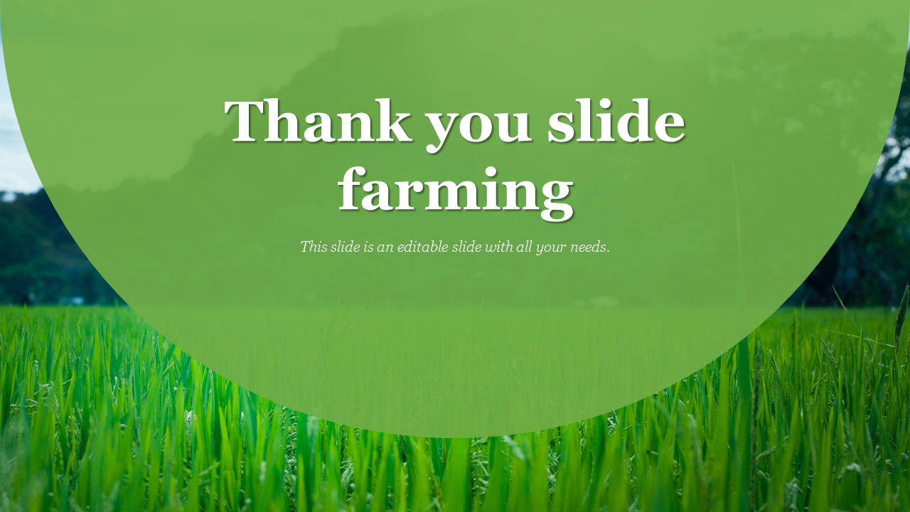 Thank you slide farming